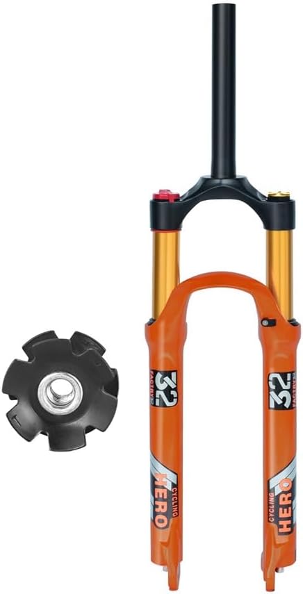 MTB Air Forks 26/27.5"/29inch Bicycle Suspension Fork Magnesium Alloy Bike Disc Brake QR 9mm Travel 120mm 1-1/8" Straight Tube For Mountain Bike/XC
