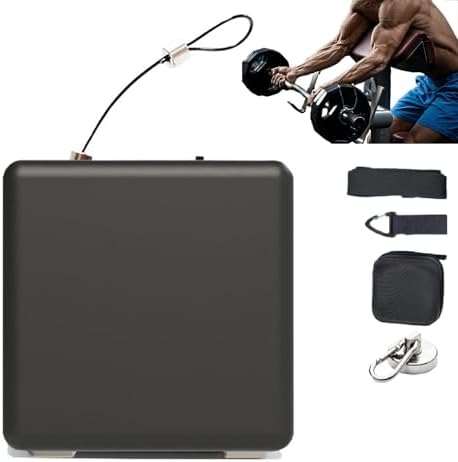 Smart Speed Tracker,Strength Training Device,Real Time App Feedback,with Retractable Rope,for Weight Lifting,Squats