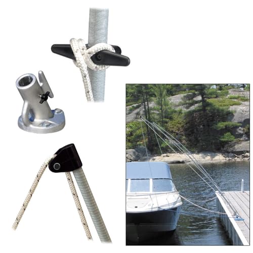 Dock Edge  Premium Mooring Whip Watercraft Docking System Set of 2, 12 for Craft up to 23 or 5000 lbs