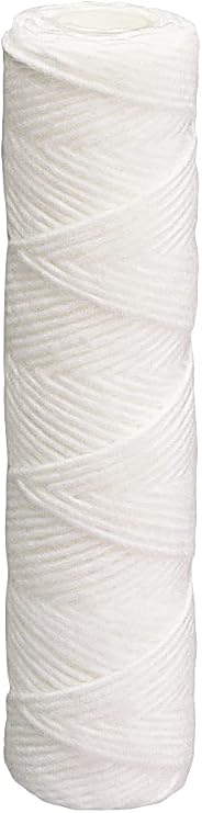 Pentair OMNIFilter RS5 Sediment Water Filter, 10-Inch Standard Whole House Replacement Filter Cartridge, 10" x 2.5", String Wound Polypropylene, Reduces Sand Silt Rust, Pack of 2 | String-Wound Polypropylene Reduces Sand, Silt, Rust and Scale for 15,000 Gallons; Two per Pack
