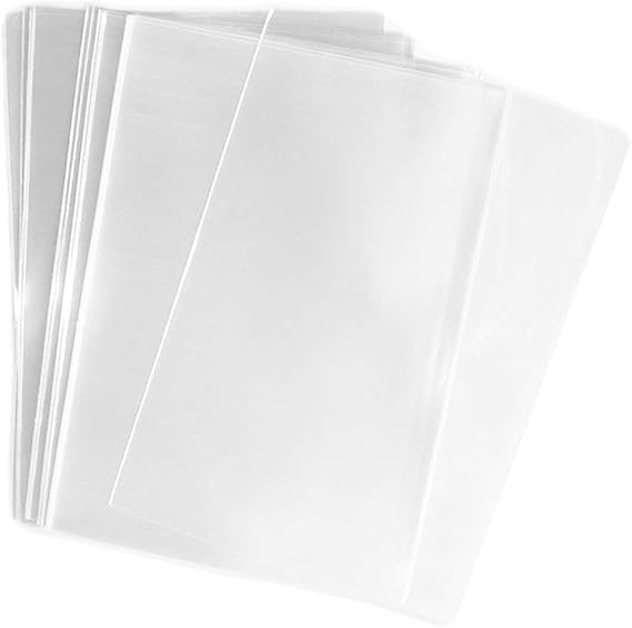 UNIQUEPACKING 100 Pcs 9x12 (O) Clear Flat Cello/Cellophane 9 x 12 Bags
