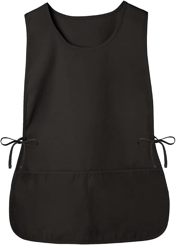 Smock Apron Cobbler Apron with Side Ties and 2 Deep Pockets Unisex Apron for work kitchen