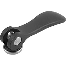 Kipp 04232-1011A2 Cam Levers with 1/4-20" Internal Thread, Inch, Steel Surface Finish, Size 1
