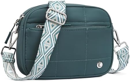 CLUCI Quilted Crossbody Bags for Women Lightweight Puffer Shoulder Bag Travel Purses with Wide Strap