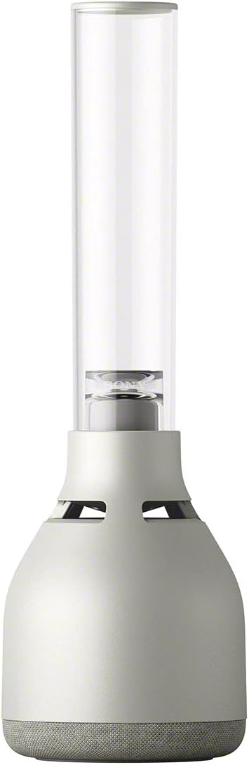 Sony Glass Sound Speaker LSPX-S3: Bluetooth compatible/LED light with 32 levels of brightness adjustment / Candle mode music synchronization/Enhanced vocal clarity and bass/Compatible with LDAC, AAC