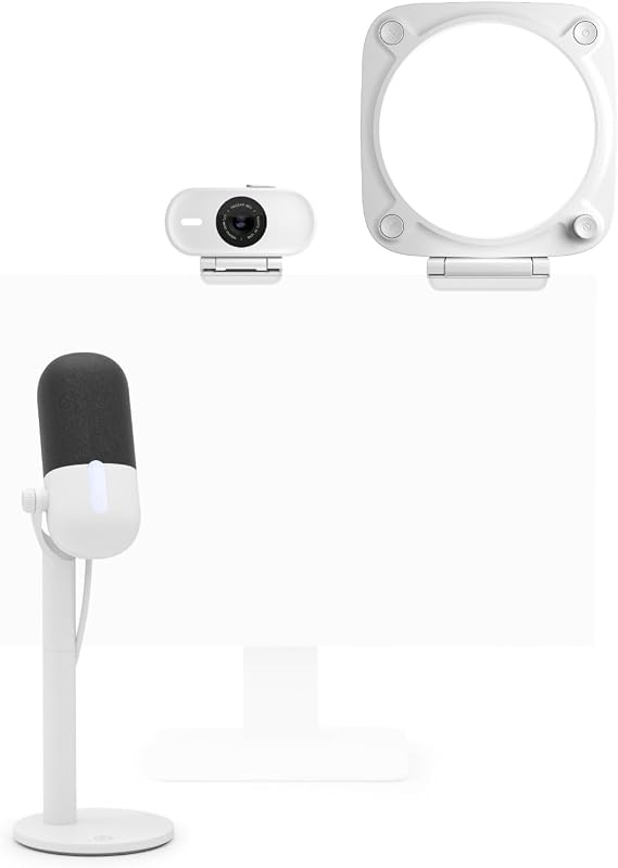 Elgato Neo Essentials Kit - Wave USB Mic (Tap-to-Mute), Facecam Full HD Webcam (Privacy Shutter, Light Correction), Key Light (No Glare, Onboard Controls) - Plug & Play for PC/Mac/Laptop