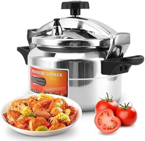 3L Pressure Cooker Aluminum Alloy, Cooking Explosion Proof Pressure Cooker Universally Suitable for Gas Stoves, Flat Top Stove