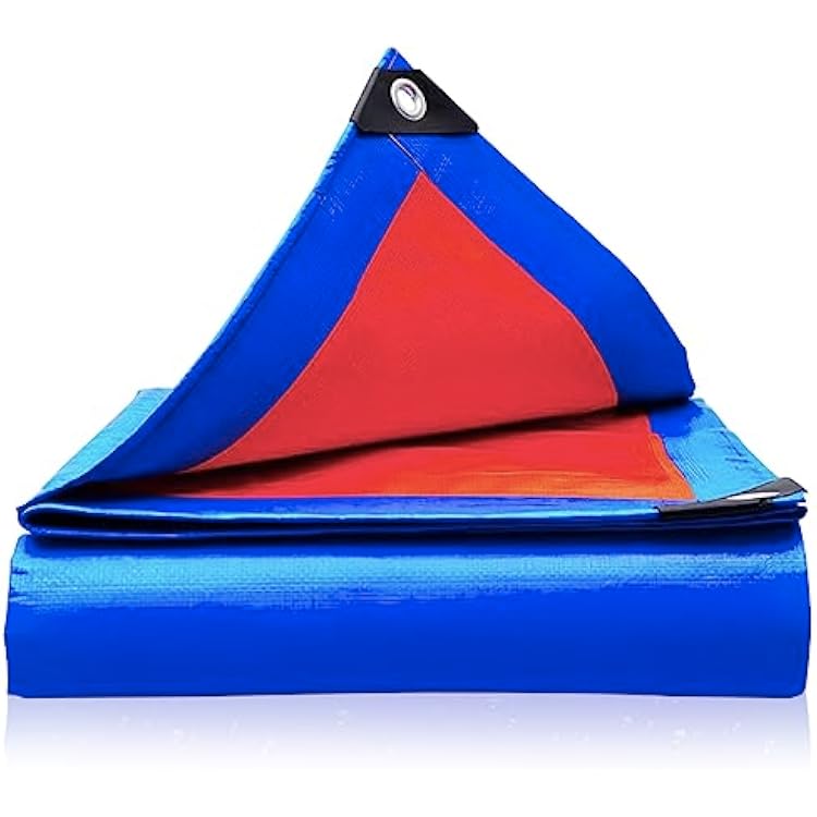 Heavy Duty Waterproof Tarp for Outdoors and Trucks - UV and Water Resistant Tarpaulin Cover, Durable & Tear-Resistant 6.5 x 9.8 Feet