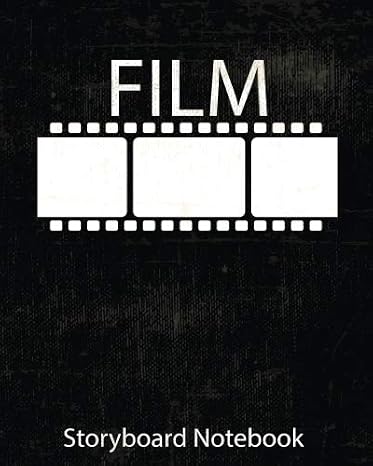Storyboard : film Notebook & Journal :Storyboard Template :Cinema Notebook:Black: (8"x 10" Notebook with black grunge cover, 4 frames per page ideal for filmmakers, advertisers, animators)