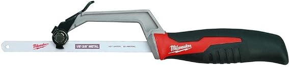 Milwaukee 48-22-0012 Compact Hand Operated Hack Saw w/ Tool-Less Blade Change (10 Inch Blade Included)