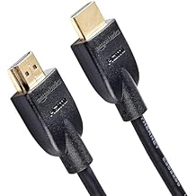 Amazon Basics High-Speed HDMI 2.0 Cable for TV/PS5/Xbox/Roku/Blu-ray, 4K@60Hz, 18Gbps, 2160p, 48 bit, 10 ft, Black