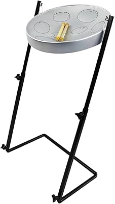 Jumbie Jam Steel Drum Ready-To-Play-Kit Silver Finish with Metal Z-Floor Stand