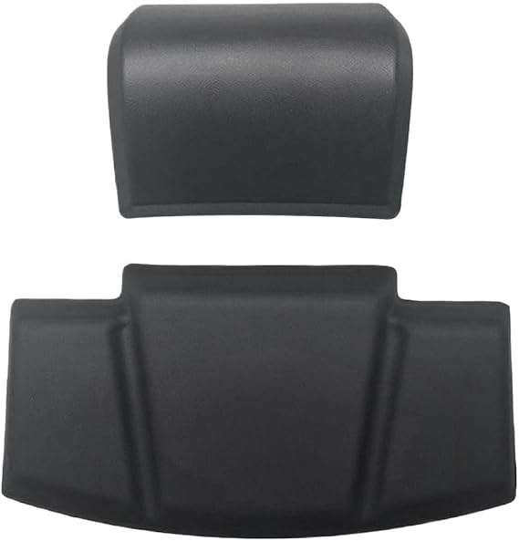 Motorcycle Backrest Pad Kits Black Motorcycle Backrest Soft PU Rear Case Cushion Modification Accessories Passenger Back Pad Universal