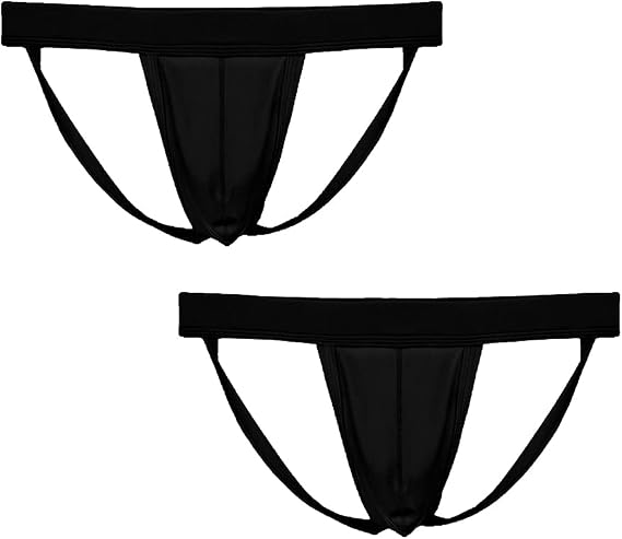 Summer Code Men's Athletic Supporter Performance JockStrap Soft Underwear | Moisture Wicking and Elastic Waistband Tagless Jock Strap, 3D U Pouch, for Running Cycling Gym Training