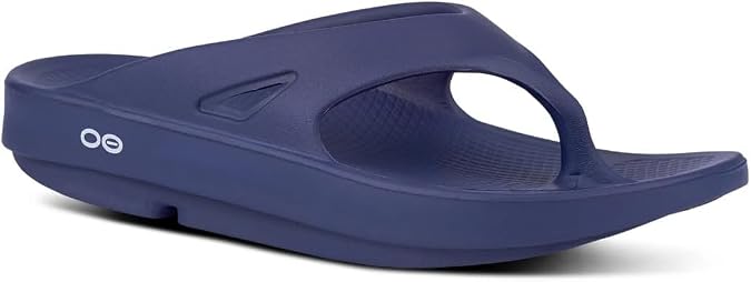 OOFOS - Unisex OOahh Sport - Post Run Recovery Slide Sandal (Navy Blue, US Men's Size 7/Women's Size 9)