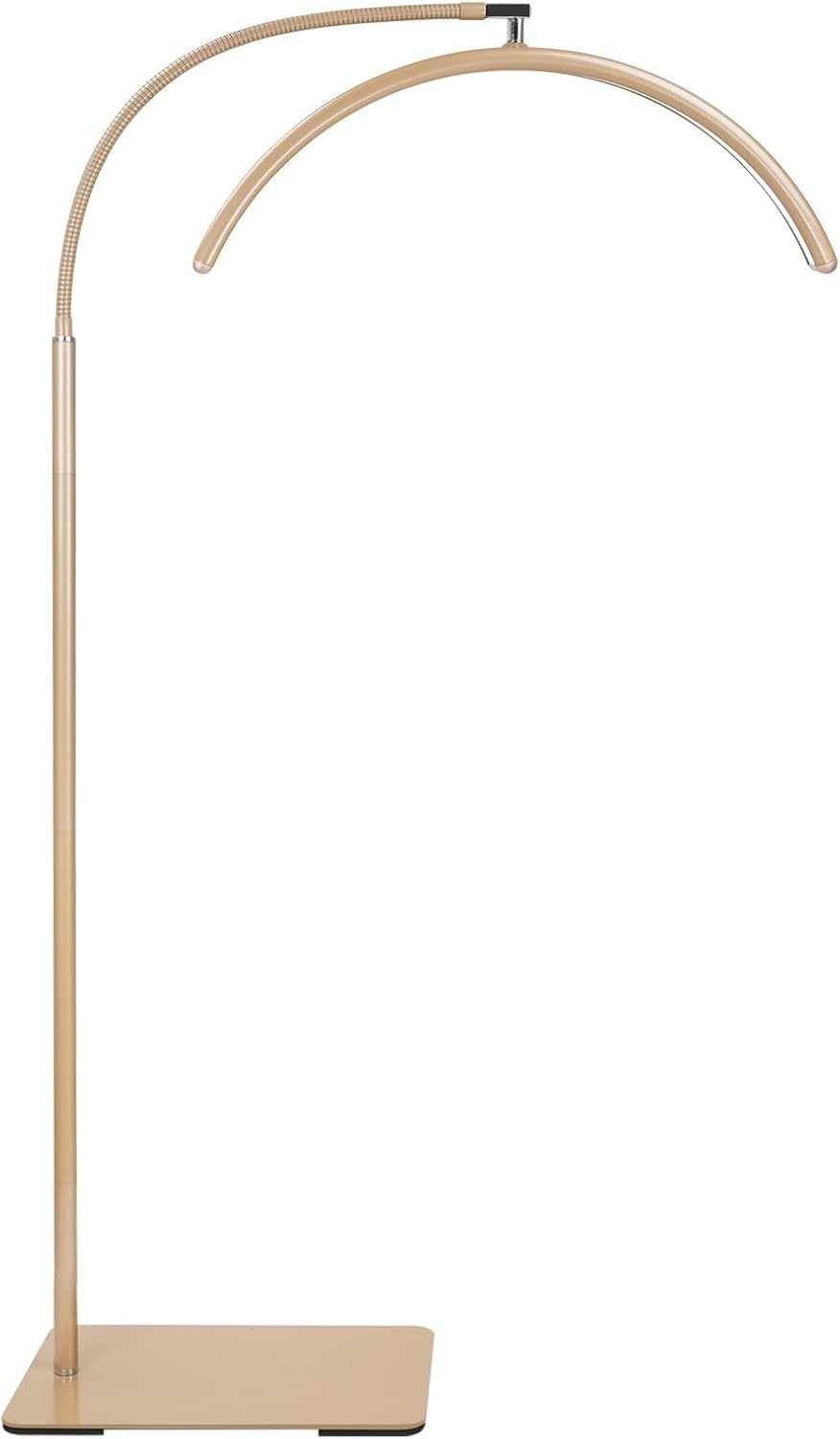 Half Moon LED Floor Light - Professional Shadow-Free Lamp for Lash Techs, Estheticians &amp; Tattoo Artists | Dimmable for Eyelash Extensions, Nail Art, Home &amp; Office Gold