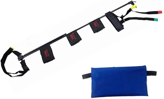 Leg Traction Device, Portable Detachable Aluminum Alloy Traction Frame, Traction Splint for Adult and Children, Effectively Reducing Pain