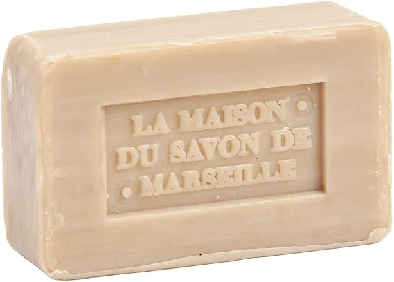 La Maison du Savon de Marseille - Traditional French Soap Bar with Natural Vegetable Oils - Softening and Moisturising Skin Wash - Household Cleaning - Multipurpose - 100g