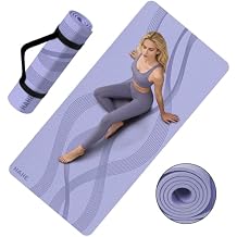 Yoga Mat High Density Exercise Mat, 76"x32"x0.27"Thick Wide & Large Yoga Mat for Women Men, Professional POE Workout Mat for Yoga, Pilates, Fitness & Stretching