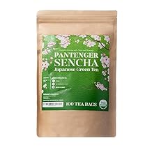 Organic Sencha Green Tea Bags| 100 Sencha Tea Bags - USDA Organic | First Harvest Japanese Green Tea | by Pantenger.