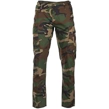 Men's BDU Trousers Ripstop Slimfit Woodland