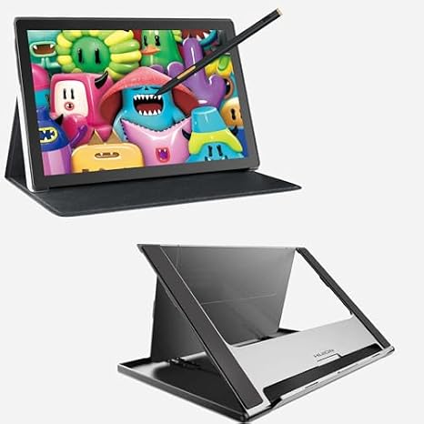 HUION Kamvas Slate 10 Standalone Drawing Tablet No Computer Needed with Full-Laminated Screen, 10.1" Digital Art Tablet with 4096 Levels Stylus Pen Adjustable Stand, Android 12, 8GB+128GB