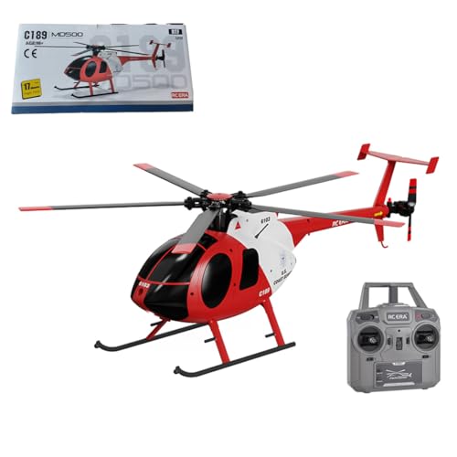 Remote Control Helicopter, MD500 C189 Little Bird RC Helicopter, C128 2.4G 4CH RC Airplane Military Aircraft Model, Indoor & Outdoor Games RC Flying Christmas RTF