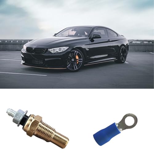 Universal Engine Coolant Temperature Sensor, 18 Npt Brass WaterOil Temp Sensor, Electrical Sender Transmission Sensor Unit for Most Cars