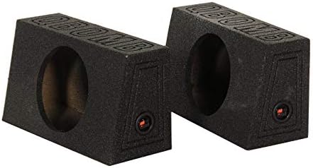 Q Power QBomb Single 12 Inch Sealed Subwoofer Sub Boxes Bedliner Spray, 2-Pack