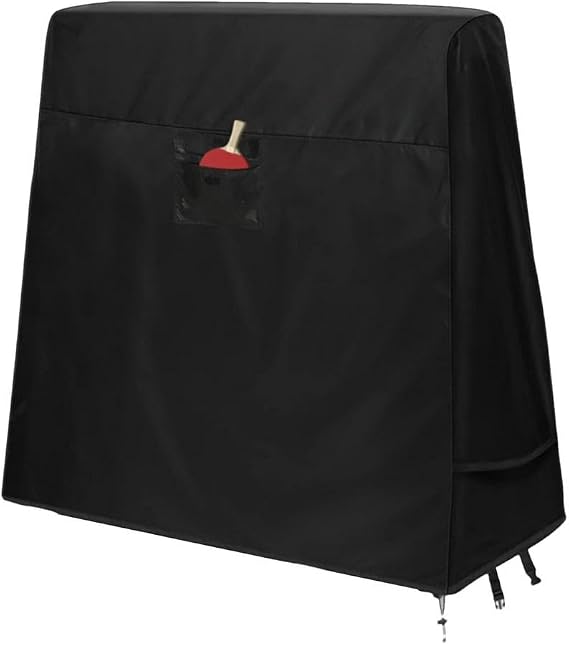 Waterproof and foldable table tennis table cover for outdoor and indoor use, ideal for storage, dust protection and furniture