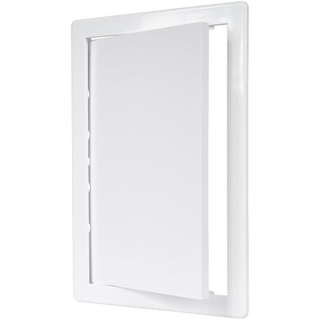 200 x 300 mm White Plastic Access Panel – ABS Inspection Hatch Panels for Fuse Box Cover Cabinet, Plumbing & HVAC Systems – Wall or Ceiling Access Hatch Door for Openings