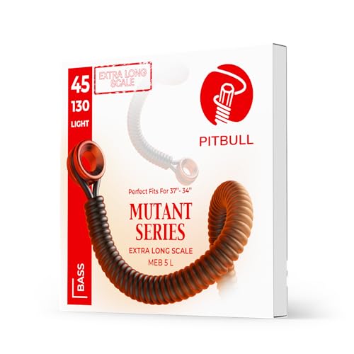 Pitbull Extra Long Scale Multi Scale Bass Guitar Strings Mutant Series MEB 5 45-130 Light