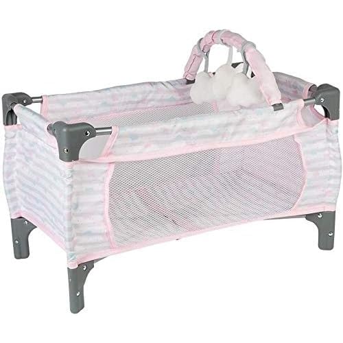 Adora Pack-N-Play Deluxe Baby Doll Crib &amp; Easy to Convert Changing Table Set, Includes Storage Box and Removable Diaper Pad, Holds Most Dolls up to 20”, Perfect Gift for Ages 3