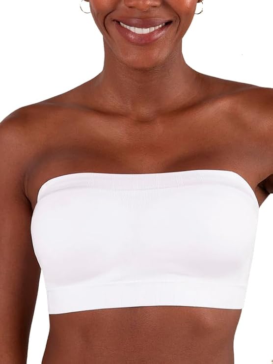 Truekind Wireless Strapless Bra, Bandeau Bra, Small to Plus Size Strapless Bras for Women, Tube Top