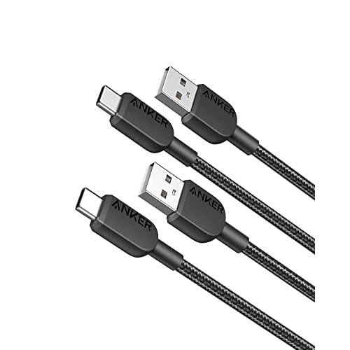 Anker USB A to USB C Cable, Charger Cord 2 Pack, 3FT, for iPhone 17 Series,Samsung Galaxy Note 10S10 S10, LG V30 Black