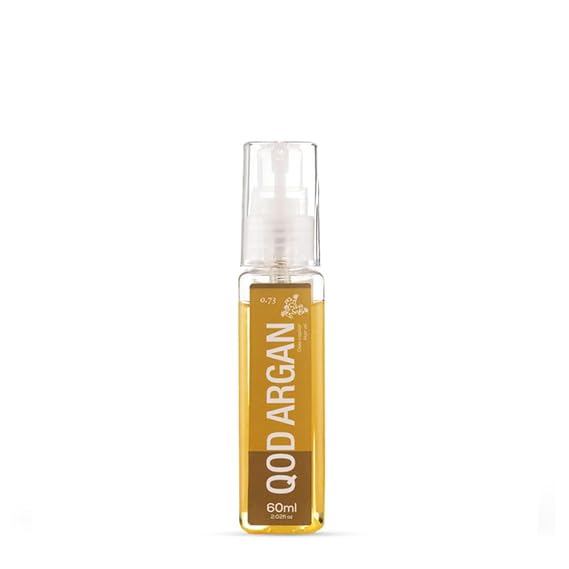 QoD PRO Argan Oil Hair, Serum for Dry, Damaged, Frizzy & Dull Hair, Fast Absorbing Formula with Organic Argan Oil & Silicones, 2.02 oz (60 ml)