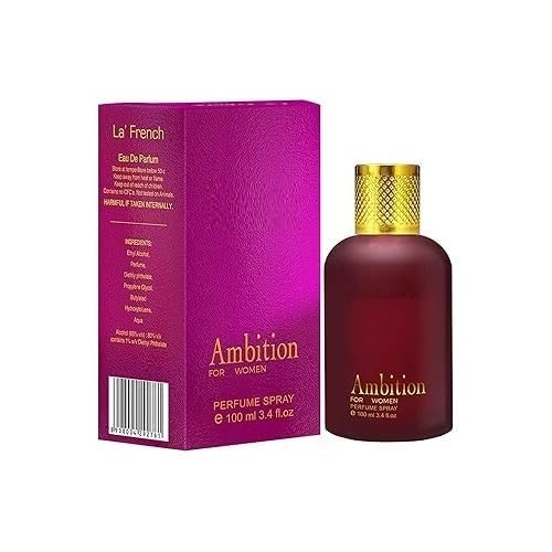 PN Ambition Perfume, for Women - 100ml | Eau De Parfum | Long Lasting Floral Fragrance | Premium Luxury Scent | Cedarwood Musk & Amber Extract | Perfume Gift Set Pack of 1