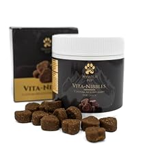 Vita Nibbles 8-in-1 Dog Multivitamin Chews | Chewable Dog Vitamins with Omega 3 Fish Oil for Strong Immune Health of Dogs | Promotes Healthy Skin, Coat, Heart, Joint & Vitality - 10.5 Oz