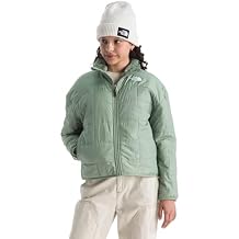 THE NORTH FACE Girls Reversible Shasta Full Zip Jacket | Puffer Coat With Synthetic Insulation, Fleece Lined, Water Repellent