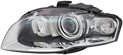 headlight left side headlamp driver side headlight assembly projector front light car lamp car light clear lhd headlights compatible with audi a4 b7 2006 2007 2008 VP1412L