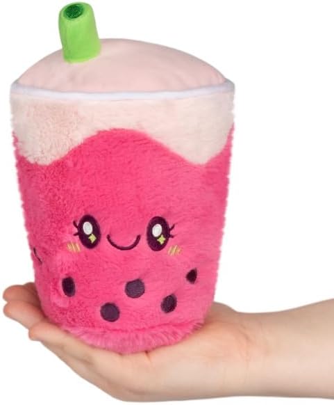 Squishable/Snugglemi Snacker Strawberry Bubble Tea Plush Toy