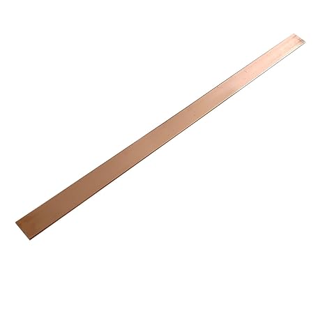 Copper Flat Bar 3mm x 20mm x 1000mm, C110 Copper Bus Bar 99% T2 Cu Metal