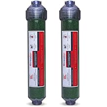 LiquaGen - 2 Pack Replacement Inline Deionization (DI) Canisters for Universal RO/DI Systems - 1/4" Inlets | Engineered for Zero TDS Ultrapure Water | Easy Filter Change