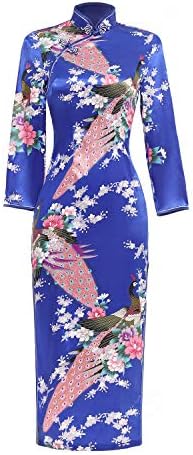 Shanghai Story Chinese Traditional Dress Long Cheongsam Long Sleeve Cheap Qipao