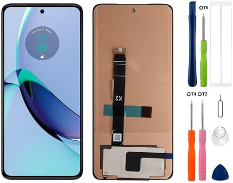 TFT LCD Display Replacement Compatible with Moto G84 (Black Without Frame) LCD Display Touch Screen Digitizer Assembly with Repair Tool