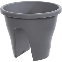 Planter for Rail Terracotta Gray or Green - Gray