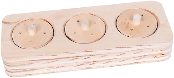 Small Pet Select Wooden Lid Puzzle for Rabbits, Foraging Toy