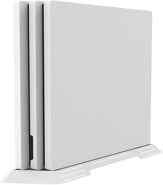 Vertical Stand for CKXIN PS4 Pro, Internal Cooling Vent Holes and Anti-Slip Feet Fixed Base Mount for Playstation 4 Pro Console, White