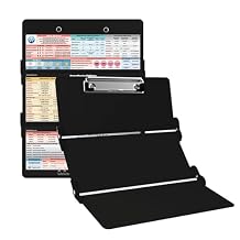 Whitecoat Clipboard Trifold - Black Anesthesia Edition