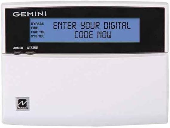 GEM-DK1CA NAPCO Alpha Stay/Away LCD Keypad